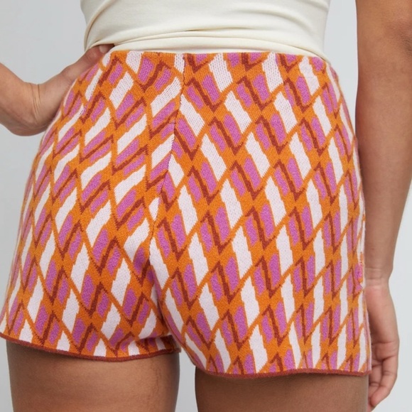 FREE PEOPLE swit micro shorts stretchy retro 70s Large high waisted - Picture 2 of 8